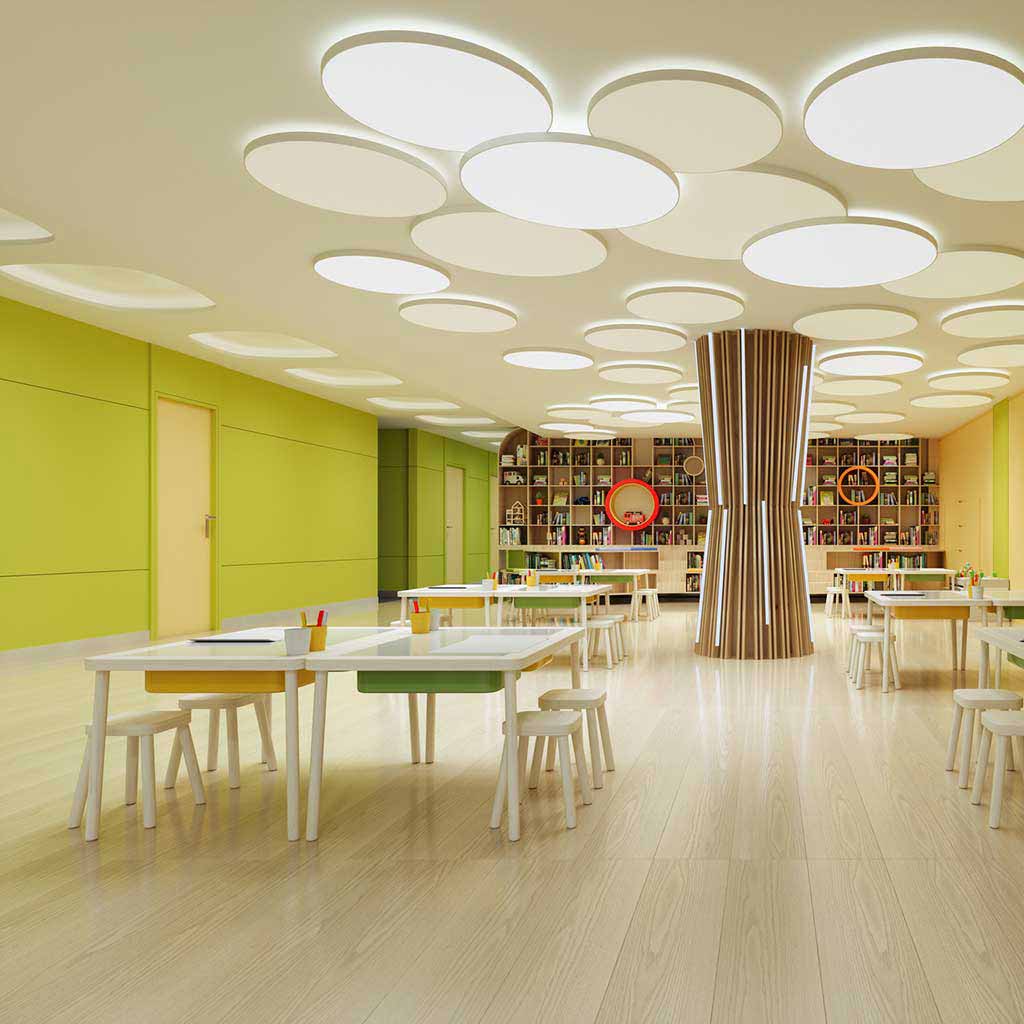 Clean multipurpose room in Seattle with activity tables, stackable chairs, and open floor space prepared for after-school programs