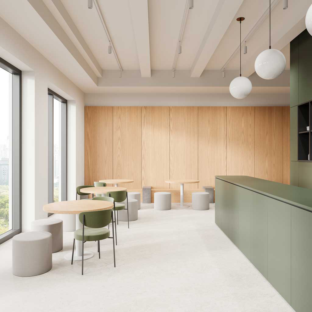 Clean medical office waiting area in Seattle healthcare facility