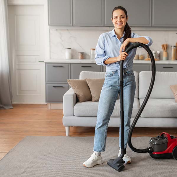 Independent cleaning professional at work in Seattle