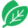An icon with a white background and a green leaf on it